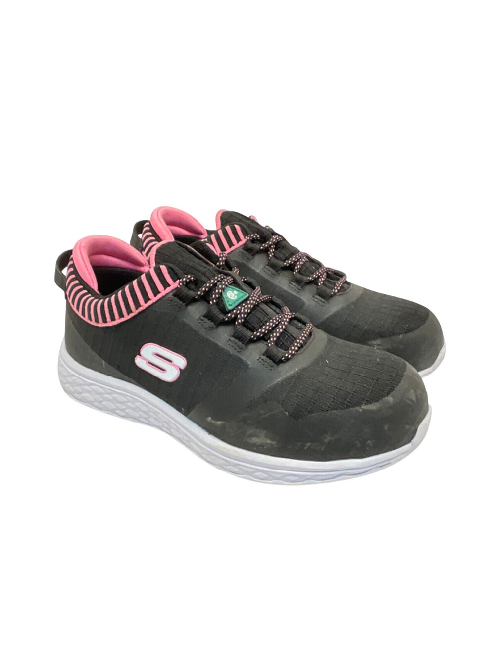 Skechers Women's Aluminum Toe SP Slip Resistant Safety Shoes 99996595 Black 6.5M